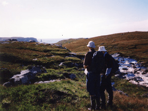 Guy and Vivien at Cape Cornwall